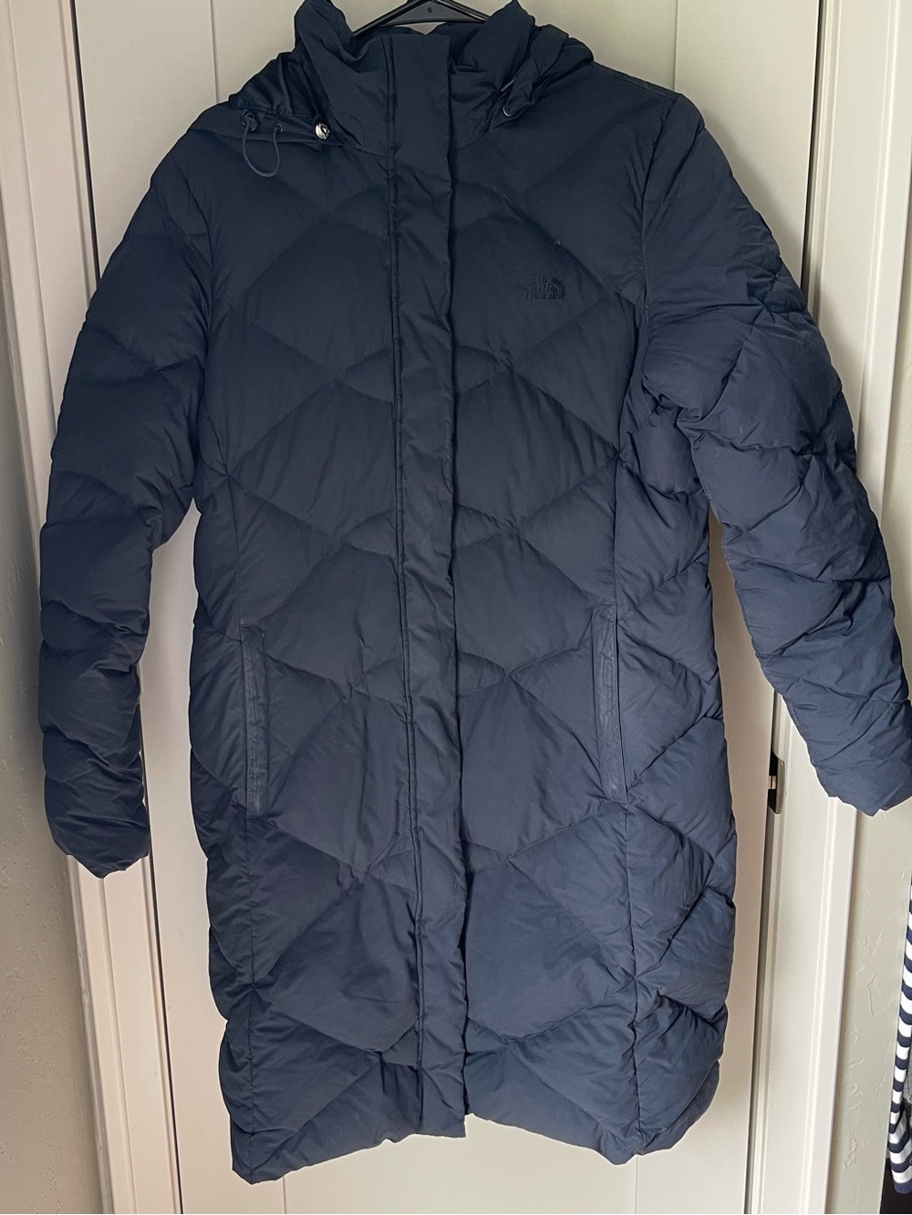 The North Face WOMEN'S MISS METRO DOWN PARKA II Navy Medium Goosedown